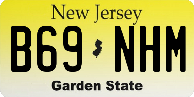 NJ license plate B69NHM