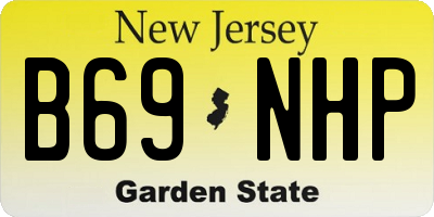 NJ license plate B69NHP