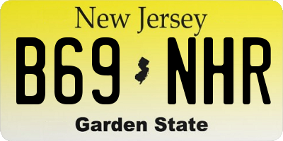 NJ license plate B69NHR