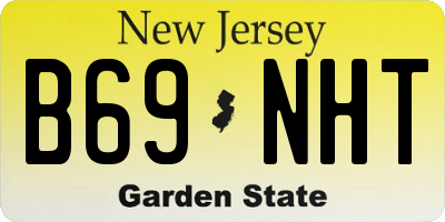 NJ license plate B69NHT