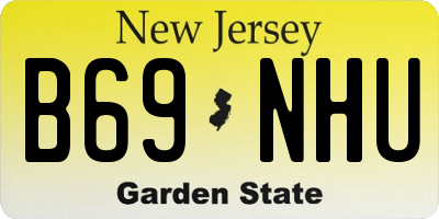 NJ license plate B69NHU