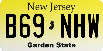 NJ license plate B69NHW