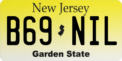 NJ license plate B69NIL