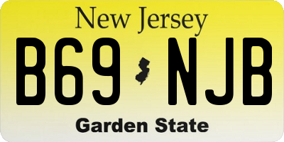NJ license plate B69NJB