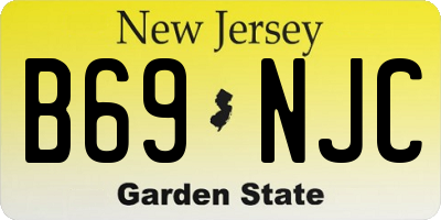 NJ license plate B69NJC
