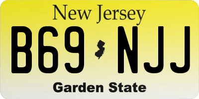 NJ license plate B69NJJ