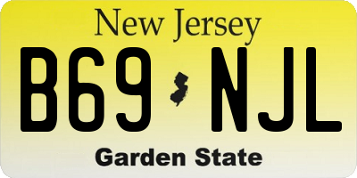 NJ license plate B69NJL