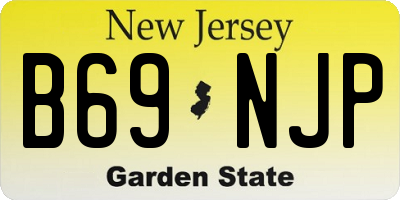 NJ license plate B69NJP