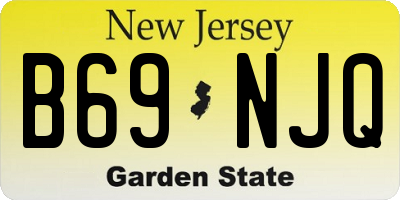 NJ license plate B69NJQ