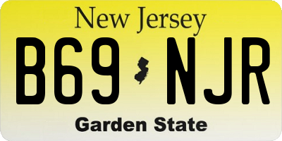 NJ license plate B69NJR