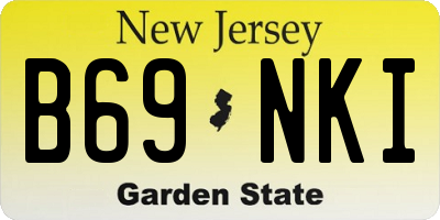 NJ license plate B69NKI