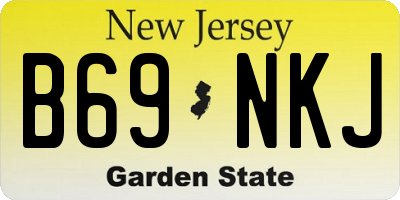NJ license plate B69NKJ