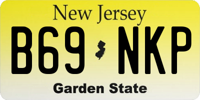 NJ license plate B69NKP
