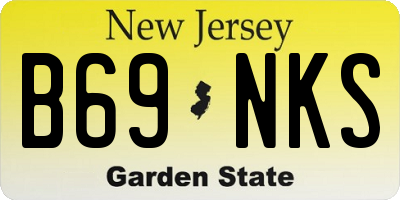 NJ license plate B69NKS
