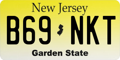NJ license plate B69NKT