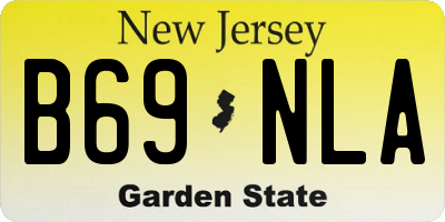 NJ license plate B69NLA