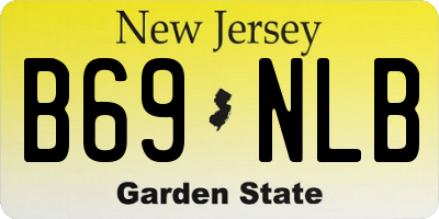 NJ license plate B69NLB