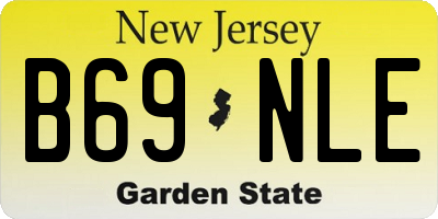 NJ license plate B69NLE
