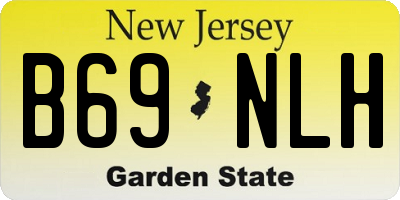 NJ license plate B69NLH