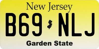 NJ license plate B69NLJ