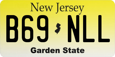 NJ license plate B69NLL