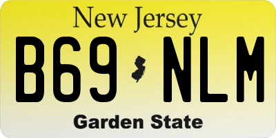 NJ license plate B69NLM