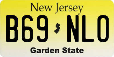 NJ license plate B69NLO