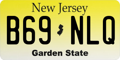 NJ license plate B69NLQ