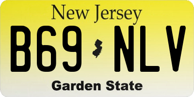 NJ license plate B69NLV