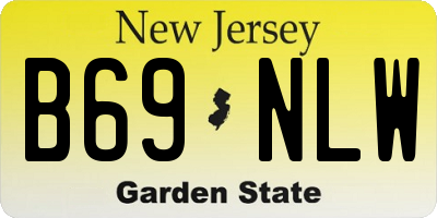 NJ license plate B69NLW