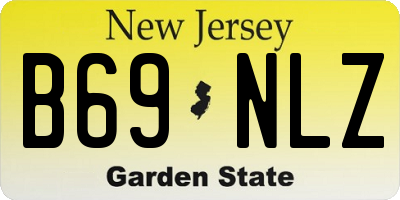 NJ license plate B69NLZ