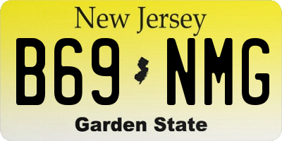 NJ license plate B69NMG