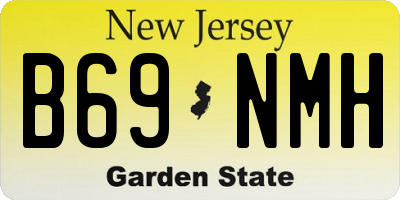 NJ license plate B69NMH