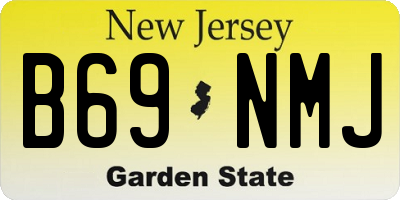 NJ license plate B69NMJ