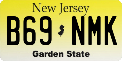 NJ license plate B69NMK