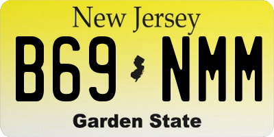 NJ license plate B69NMM