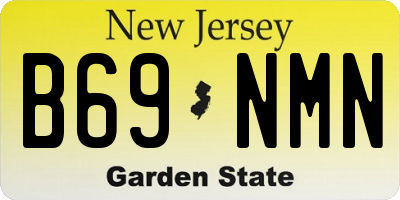 NJ license plate B69NMN