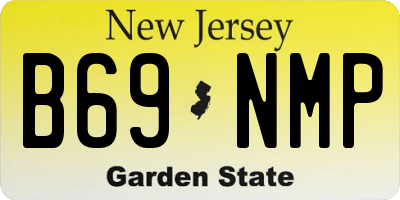 NJ license plate B69NMP
