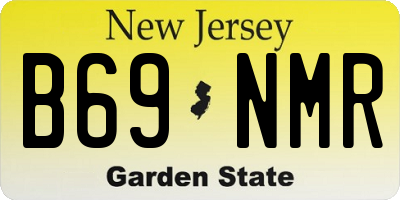 NJ license plate B69NMR