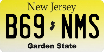 NJ license plate B69NMS