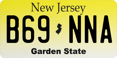 NJ license plate B69NNA
