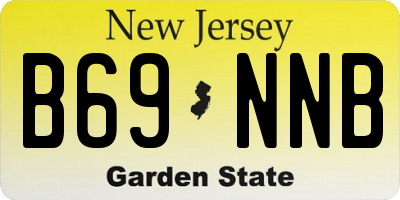 NJ license plate B69NNB