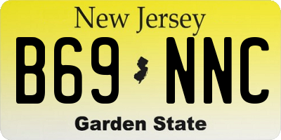 NJ license plate B69NNC