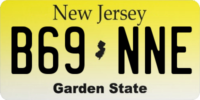 NJ license plate B69NNE