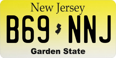 NJ license plate B69NNJ