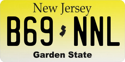 NJ license plate B69NNL