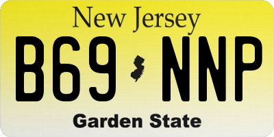 NJ license plate B69NNP