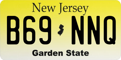 NJ license plate B69NNQ