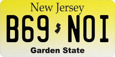 NJ license plate B69NOI