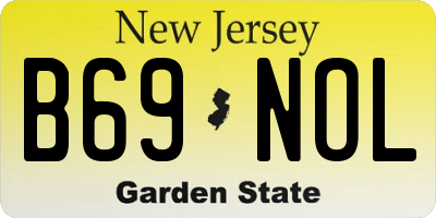 NJ license plate B69NOL